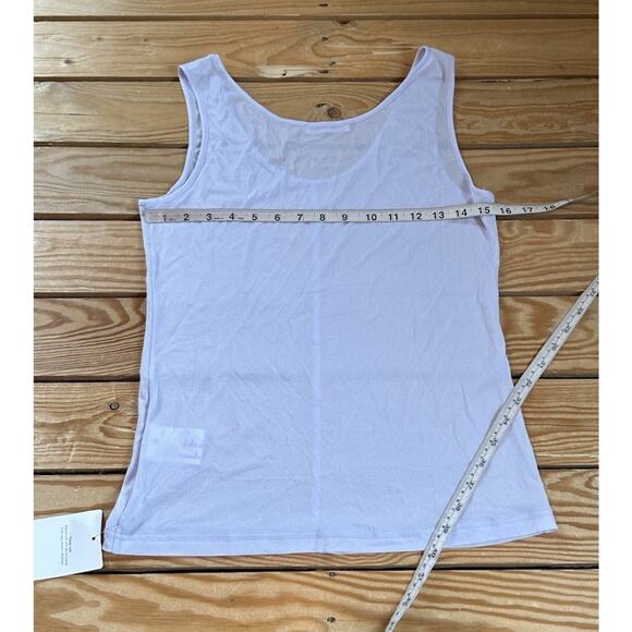 NWT Jacques Wei Sheer Tank Top Size Medium Women’s Light Purple - Picture 9 of 9